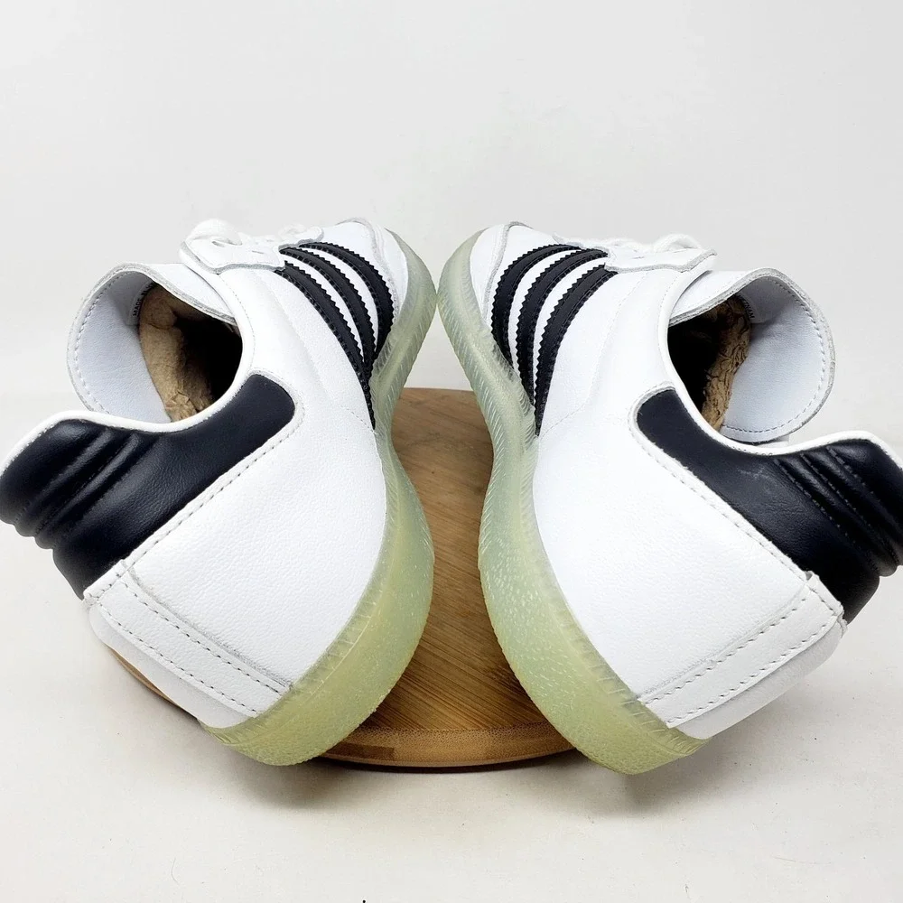 Adidas Samba x Jason Dill Shoes Mens 10 White Black Soccer Low Indoor Sneaker